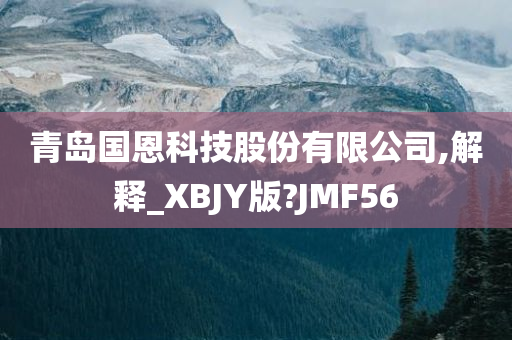 青岛国恩科技股份有限公司,解释_XBJY版?JMF56