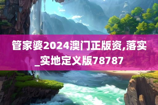 管家婆2024澳门正版资,落实_实地定义版78787