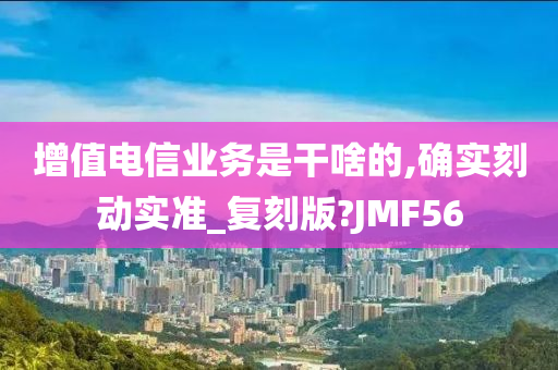 增值电信业务是干啥的,确实刻动实准_复刻版?JMF56