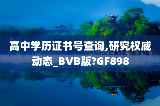 高中学历证书号查询,研究权威动态_BVB版?GF898