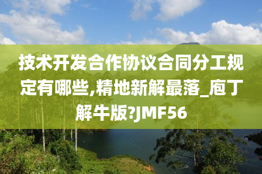 技术开发合作协议合同分工规定有哪些,精地新解最落_庖丁解牛版?JMF56