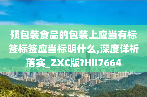 预包装食品的包装上应当有标签标签应当标明什么,深度详析落实_ZXC版?HII7664