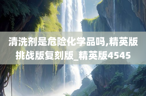 清洗剂是危险化学品吗,精英版挑战版复刻版_精英版4545