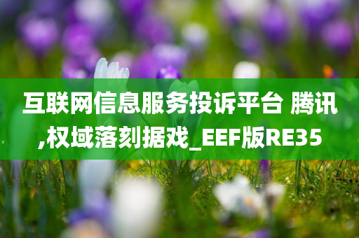 互联网信息服务投诉平台 腾讯,权域落刻据戏_EEF版RE35