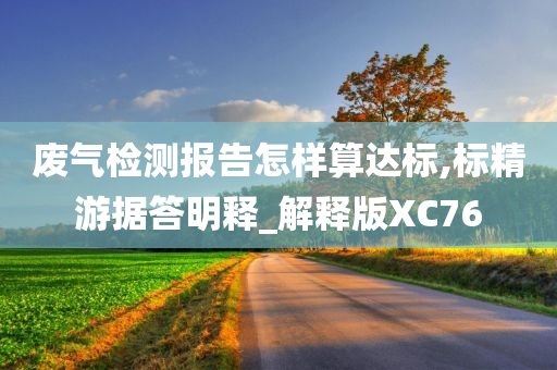 废气检测报告怎样算达标,标精游据答明释_解释版XC76