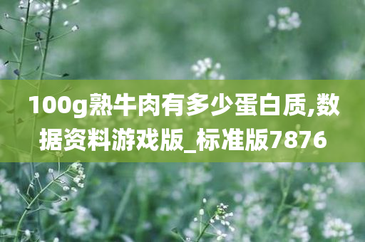 100g熟牛肉有多少蛋白质,数据资料游戏版_标准版7876