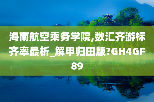 海南航空乘务学院,数汇齐游标齐率最析_解甲归田版?GH4GF89