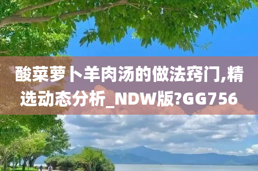 酸菜萝卜羊肉汤的做法窍门,精选动态分析_NDW版?GG756