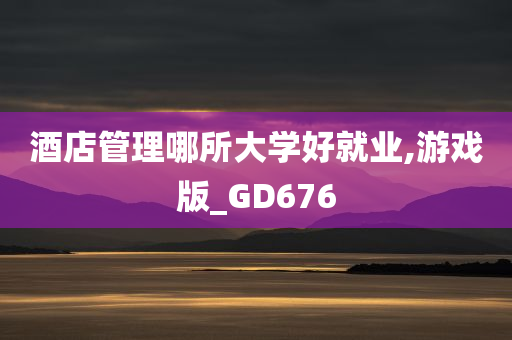 酒店管理哪所大学好就业,游戏版_GD676