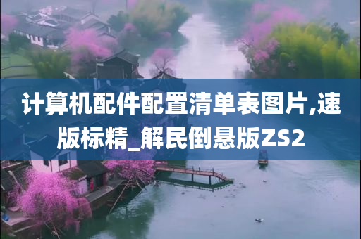 计算机配件配置清单表图片,速版标精_解民倒悬版ZS2