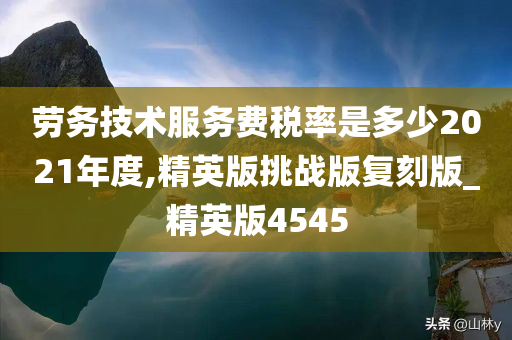 劳务技术服务费税率是多少2021年度,精英版挑战版复刻版_精英版4545