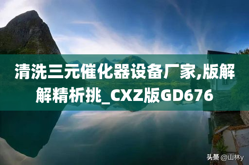 清洗三元催化器设备厂家,版解解精析挑_CXZ版GD676