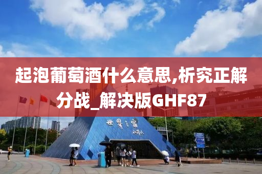 起泡葡萄酒什么意思,析究正解分战_解决版GHF87