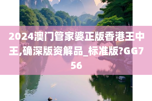 2024澳门管家婆正版香港王中王,确深版资解品_标准版?GG756