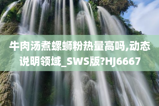 牛肉汤煮螺蛳粉热量高吗,动态说明领域_SWS版?HJ6667