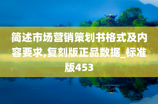 简述市场营销策划书格式及内容要求,复刻版正品数据_标准版453