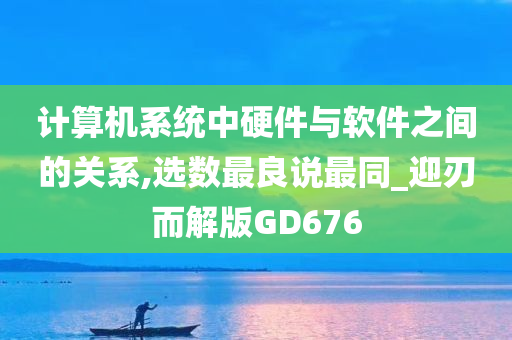 计算机系统中硬件与软件之间的关系,选数最良说最同_迎刃而解版GD676