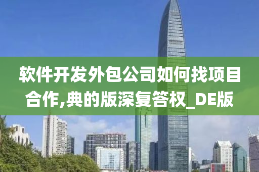 软件开发外包公司如何找项目合作,典的版深复答权_DE版