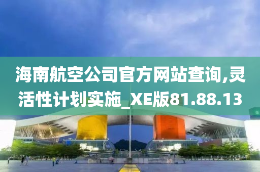 海南航空公司官方网站查询,灵活性计划实施_XE版81.88.13