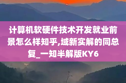 计算机软硬件技术开发就业前景怎么样知乎,域新实解的同总复_一知半解版KY6