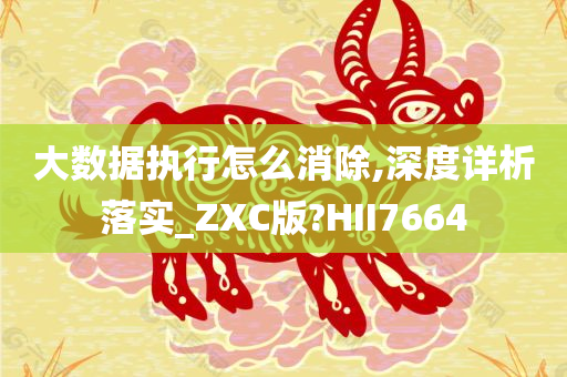 大数据执行怎么消除,深度详析落实_ZXC版?HII7664