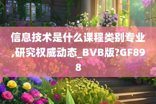 信息技术是什么课程类别专业,研究权威动态_BVB版?GF898