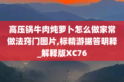 高压锅牛肉炖萝卜怎么做家常做法窍门图片,标精游据答明释_解释版XC76