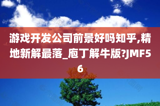 游戏开发公司前景好吗知乎,精地新解最落_庖丁解牛版?JMF56