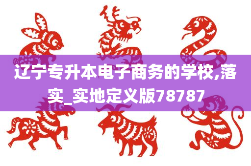 辽宁专升本电子商务的学校,落实_实地定义版78787