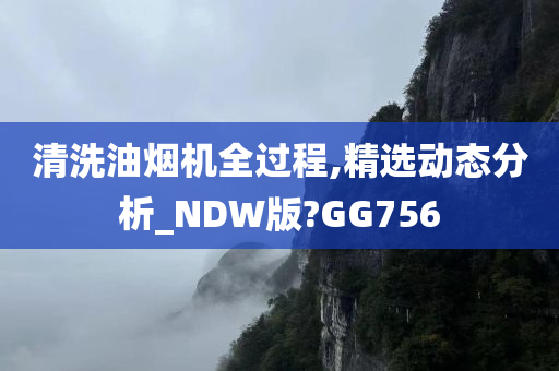 清洗油烟机全过程,精选动态分析_NDW版?GG756