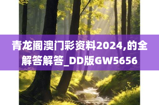 青龙阁澳门彩资料2024,的全解答解答_DD版GW5656