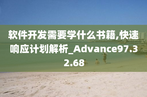 软件开发需要学什么书籍,快速响应计划解析_Advance97.32.68