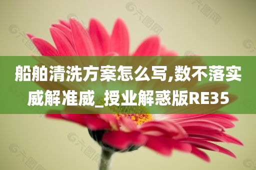 船舶清洗方案怎么写,数不落实威解准威_授业解惑版RE35