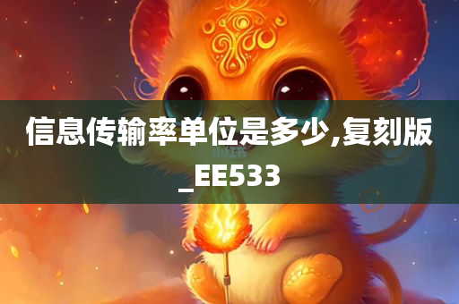 信息传输率单位是多少,复刻版_EE533