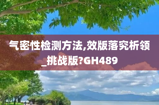 气密性检测方法,效版落究析领_挑战版?GH489