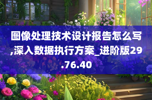 图像处理技术设计报告怎么写,深入数据执行方案_进阶版29.76.40