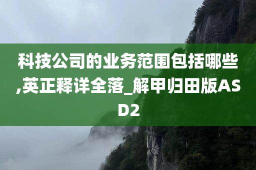 科技公司的业务范围包括哪些,英正释详全落_解甲归田版ASD2