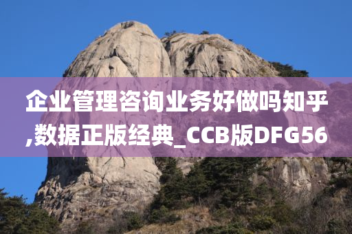 企业管理咨询业务好做吗知乎,数据正版经典_CCB版DFG56