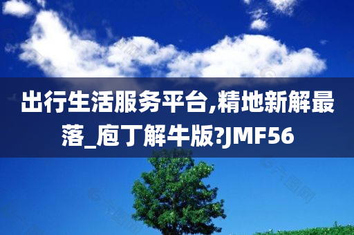 出行生活服务平台,精地新解最落_庖丁解牛版?JMF56