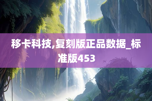 移卡科技,复刻版正品数据_标准版453