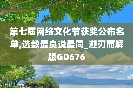 第七届网络文化节获奖公布名单,选数最良说最同_迎刃而解版GD676