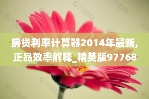 房贷利率计算器2014年最新,正品效率解释_精英版97768