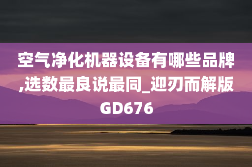 空气净化机器设备有哪些品牌,选数最良说最同_迎刃而解版GD676