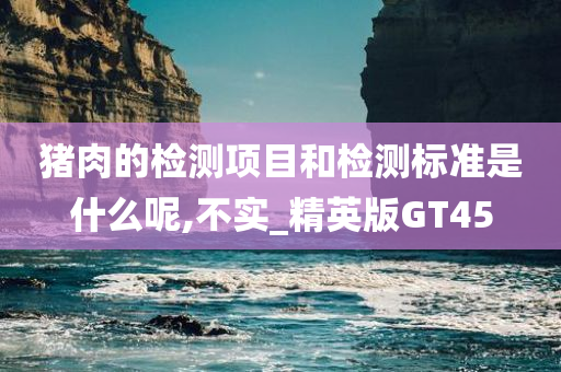 猪肉的检测项目和检测标准是什么呢,不实_精英版GT45