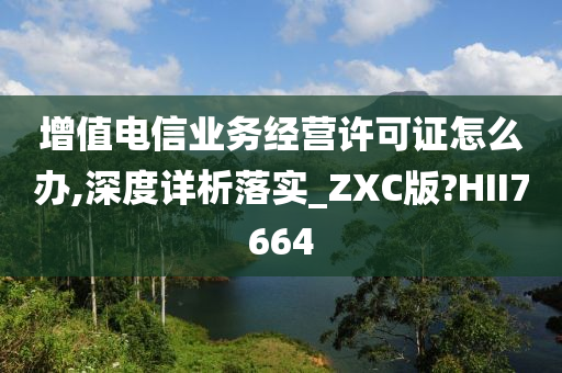 增值电信业务经营许可证怎么办,深度详析落实_ZXC版?HII7664