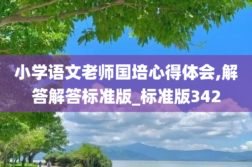 小学语文老师国培心得体会,解答解答标准版_标准版342