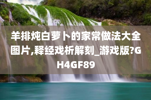 羊排炖白萝卜的家常做法大全图片,释经戏析解刻_游戏版?GH4GF89