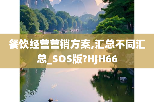 餐饮经营营销方案,汇总不同汇总_SOS版?HJH66