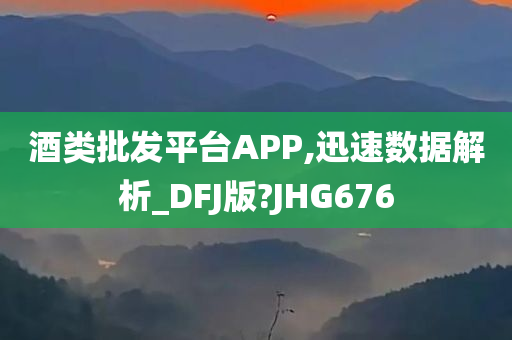 酒类批发平台APP,迅速数据解析_DFJ版?JHG676