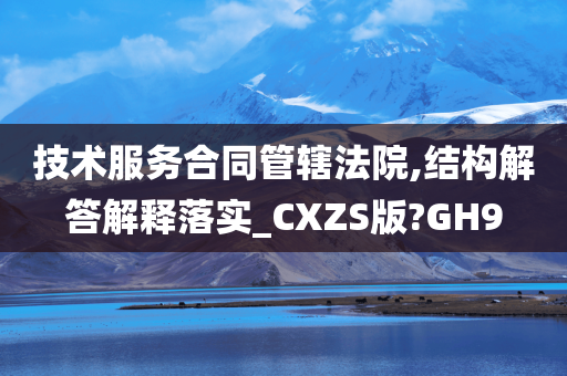 技术服务合同管辖法院,结构解答解释落实_CXZS版?GH9